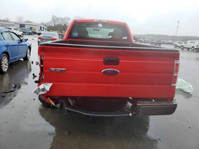 1FTEX1CW7AKB57845 - 2010 FORD F150 SUPER CAB RED photo 6