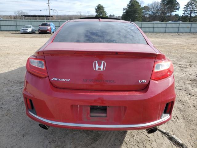 1HGCT2B84EA005918 - 2014 HONDA ACCORD EXL RED photo 6