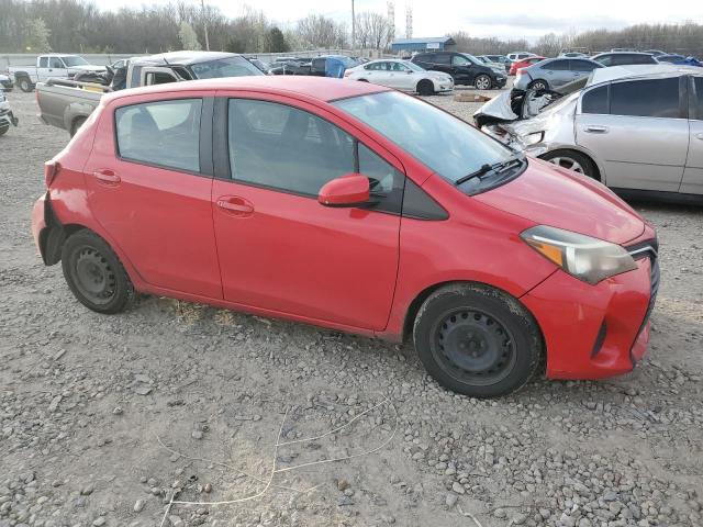 VNKKTUD39FA027302 - 2015 TOYOTA YARIS RED photo 4