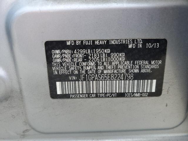 JF1GPAS65E8224798 - 2014 SUBARU IMPREZA SPORT LIMITED GRAY photo 13