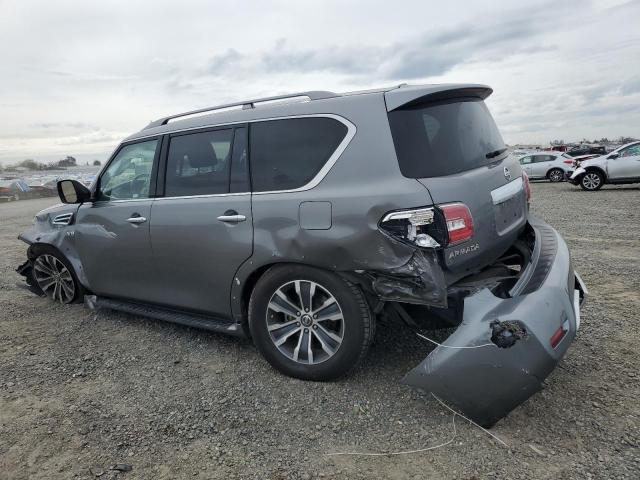 JN8AY2ND7H9002411 - 2017 NISSAN ARMADA SV GRAY photo 2