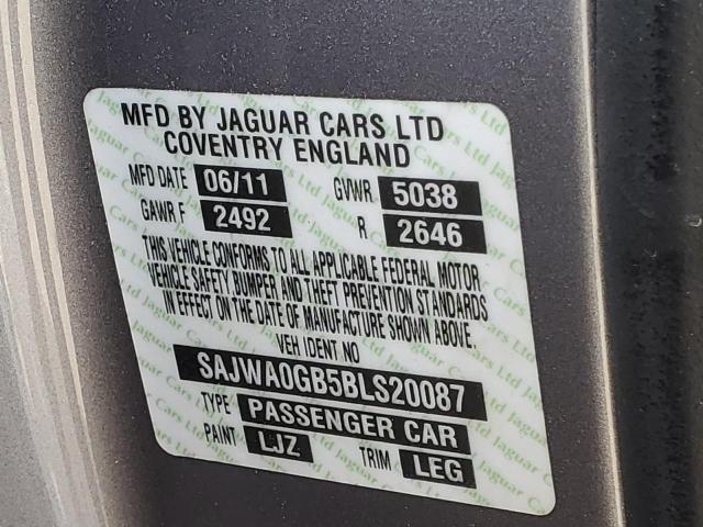 SAJWA0GB5BLS20087 - 2011 JAGUAR XF PREMIUM SILVER photo 12