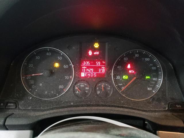 3VWRA71K39M054199 - 2009 VOLKSWAGEN JETTA WOLFSBURG 黑色 照片 9