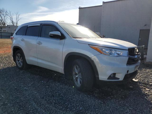 5TDJKRFH8ES005726 - 2014 TOYOTA HIGHLANDER XLE 白色 照片 4