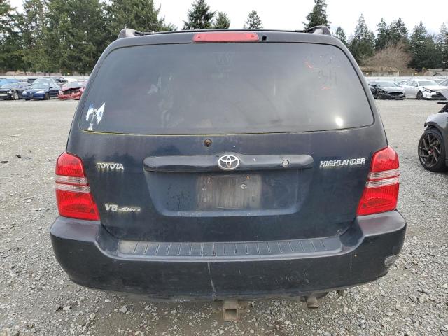 JTEHF21A410016123 - 2001 TOYOTA HIGHLANDER BLACK photo 6