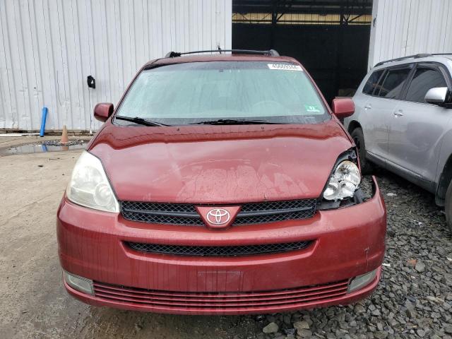 5TDZA22C04S088994 - 2004 TOYOTA SIENNA XLE MAROON photo 5