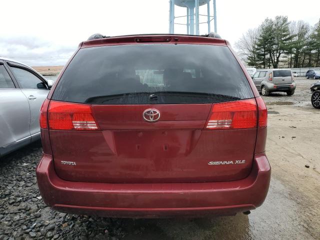 5TDZA22C04S088994 - 2004 TOYOTA SIENNA XLE MAROON photo 6