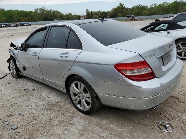 WDDGF5EB3BA448563 - 2011 MERCEDES-BENZ C 300 SILVER photo 2