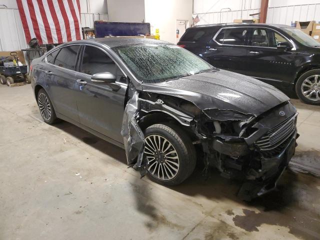 3FA6P0T92JR162316 - 2018 FORD FUSION SE GRAY photo 4