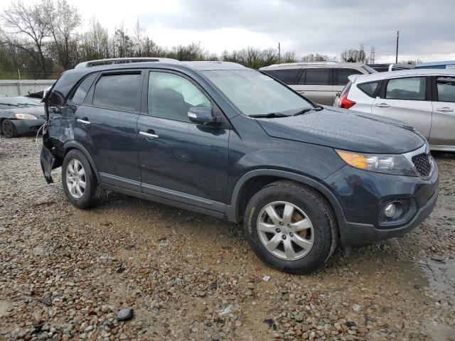 5XYKT3A6XCG292582 - 2012 KIA SORENTO BASE BLUE photo 4