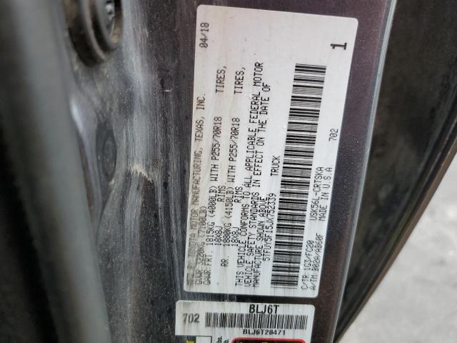 5TFUY5F15JX752339 - 2018 TOYOTA TUNDRA DOUBLE CAB SR/SR5 GRAY photo 12