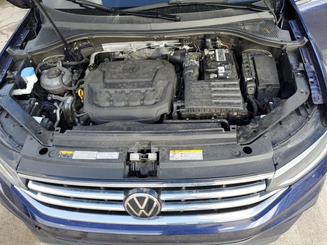 3VV2B7AX2NM065123 - 2022 VOLKSWAGEN TIGUAN SE BLUE photo 12