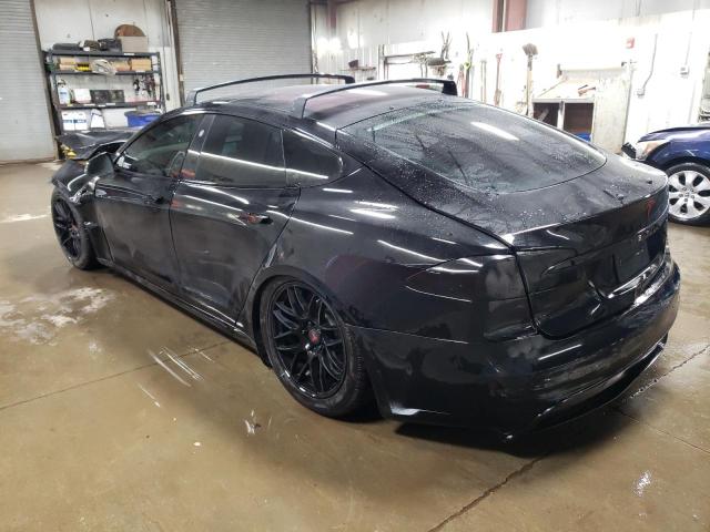 5YJSA1E61MF456007 - 2021 TESLA MODEL S BLACK photo 2