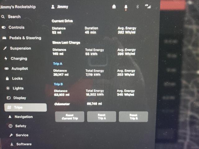 5YJSA1E61MF456007 - 2021 TESLA MODEL S BLACK photo 9