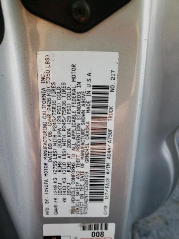 5TEUU42N77Z328709 - 2007 TOYOTA TACOMA ACCESS CAB 银色 照片 12