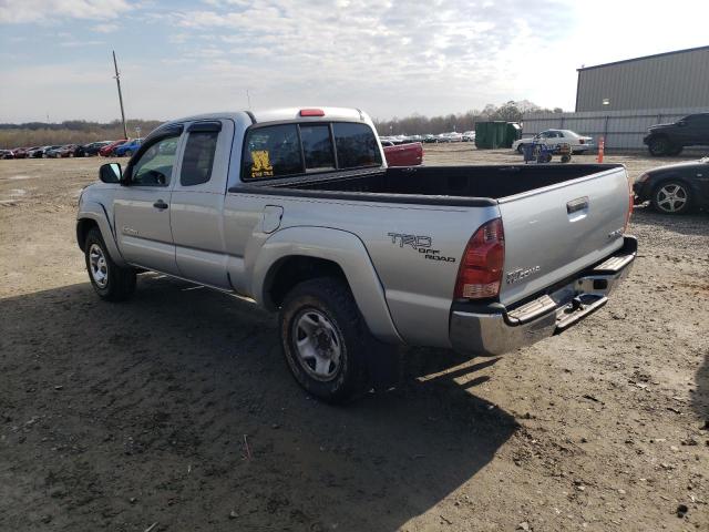 5TEUU42N77Z328709 - 2007 TOYOTA TACOMA ACCESS CAB SILVER photo 2