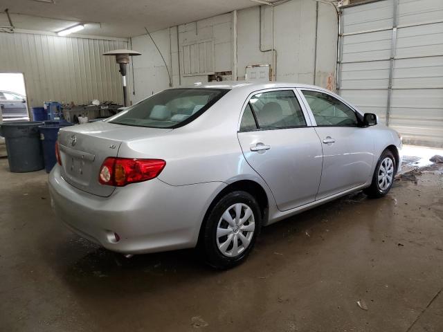 1NXBU4EE6AZ382145 - 2010 TOYOTA COROLLA BASE SILVER photo 3