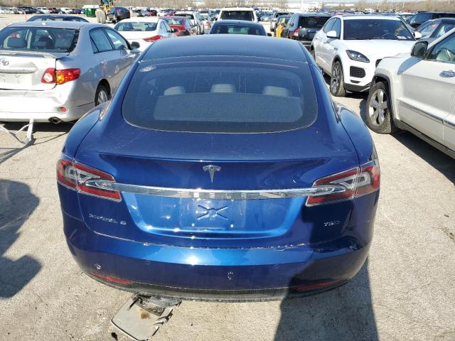5YJSA1E22HF209498 - 2017 TESLA MODEL S ლურჯი ფოტო 6