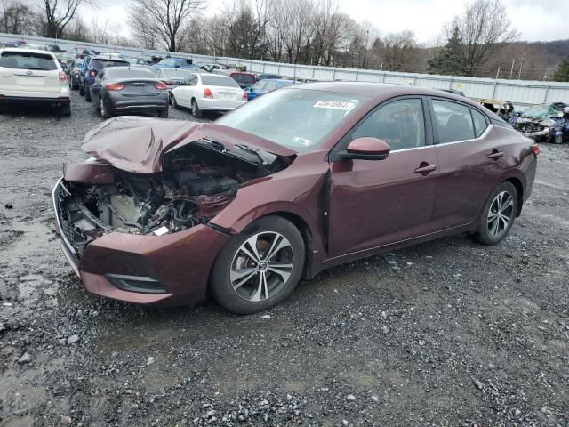 3N1AB8CV5LY266244 - 2020 NISSAN SENTRA SV BURGUNDY photo 1