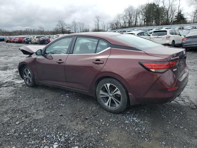 3N1AB8CV5LY266244 - 2020 NISSAN SENTRA SV BURGUNDY photo 2