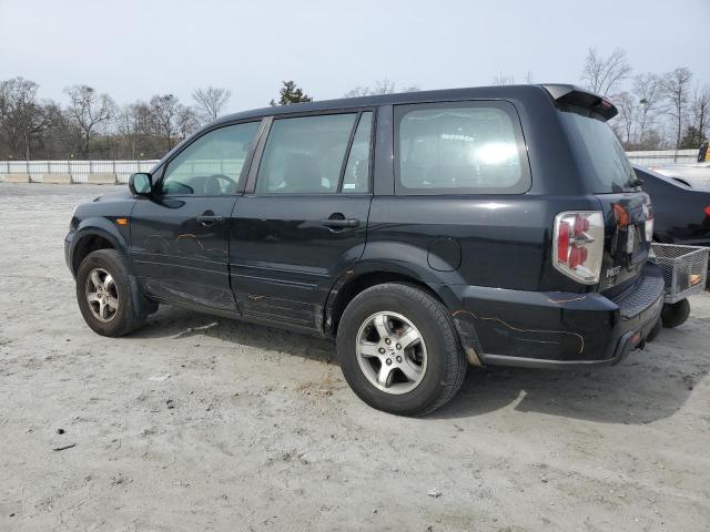 5FNYF28147B042323 - 2007 HONDA PILOT LX BLACK photo 2