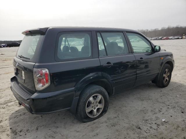 5FNYF28147B042323 - 2007 HONDA PILOT LX BLACK photo 3