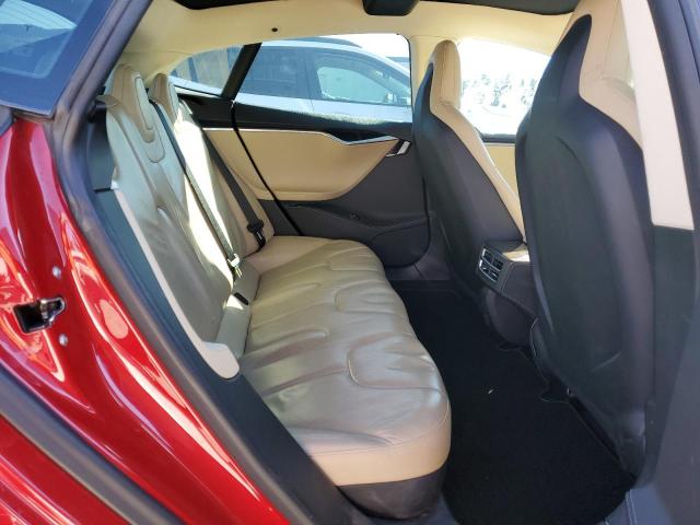 5YJSA1H13EFP52910 - 2014 TESLA MODEL S RED photo 10
