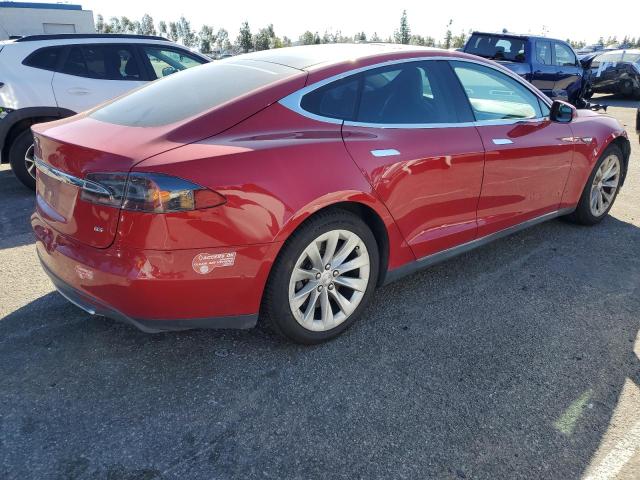 5YJSA1H13EFP52910 - 2014 TESLA MODEL S RED photo 3