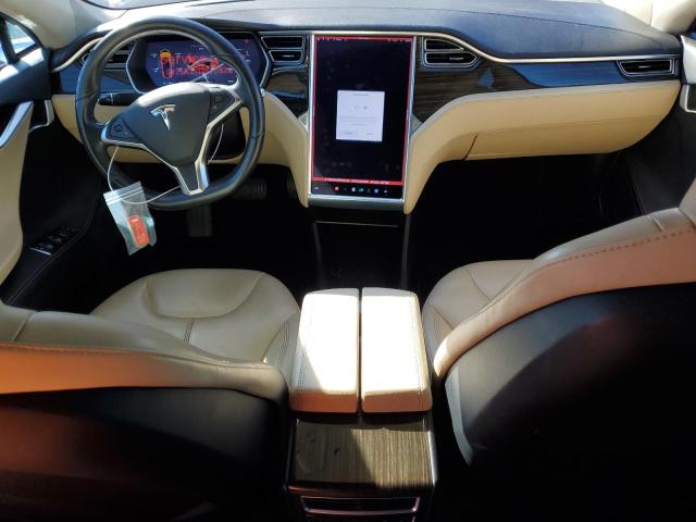 5YJSA1H13EFP52910 - 2014 TESLA MODEL S RED photo 8