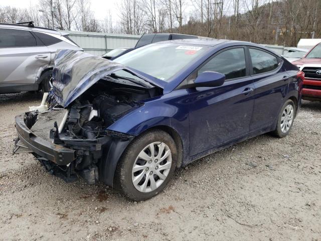 5NPDH4AE1BH033574 - 2011 HYUNDAI ELANTRA GLS BLUE photo 1