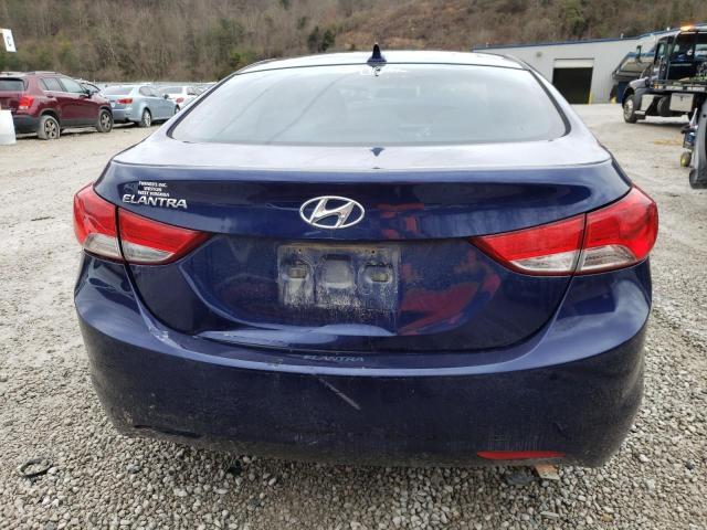 5NPDH4AE1BH033574 - 2011 HYUNDAI ELANTRA GLS BLUE photo 6