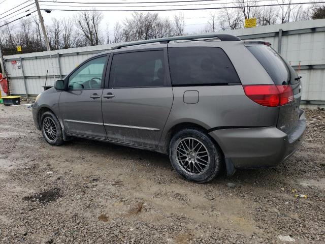 5TDZA22C95S280240 - 2005 TOYOTA SIENNA XLE GRAY photo 2