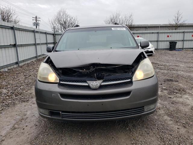 5TDZA22C95S280240 - 2005 TOYOTA SIENNA XLE GRAY photo 5