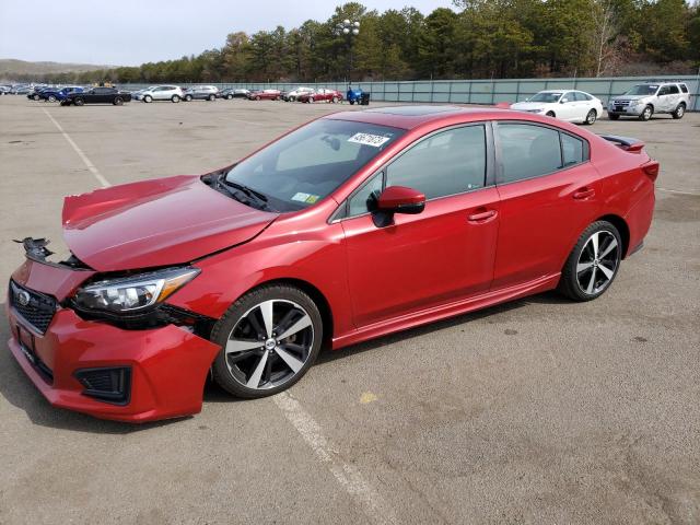 4S3GKAM65J3615415 - 2018 SUBARU IMPREZA SPORT RED photo 1