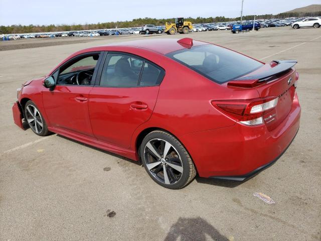 4S3GKAM65J3615415 - 2018 SUBARU IMPREZA SPORT RED photo 2