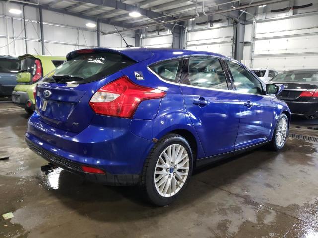 1FAHP3M20CL284928 - 2012 FORD FOCUS SEL BLUE photo 3