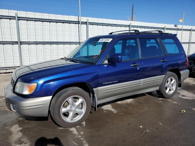 JF1SF65571H755346 - 2001 SUBARU FORESTER S BLUE photo 1