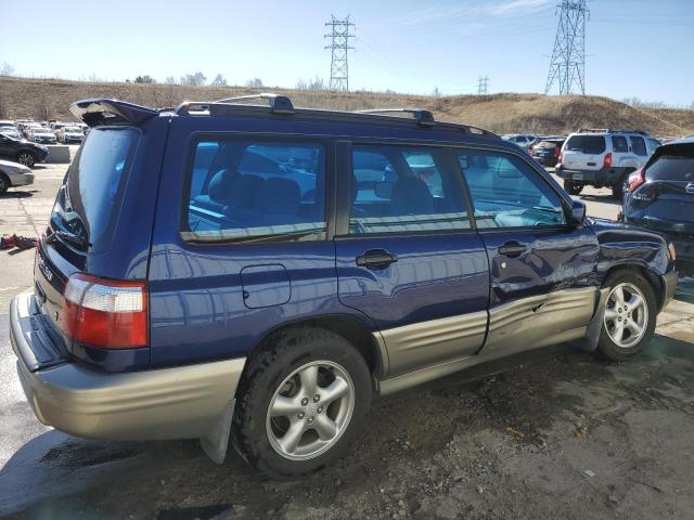 JF1SF65571H755346 - 2001 SUBARU FORESTER S BLUE photo 3