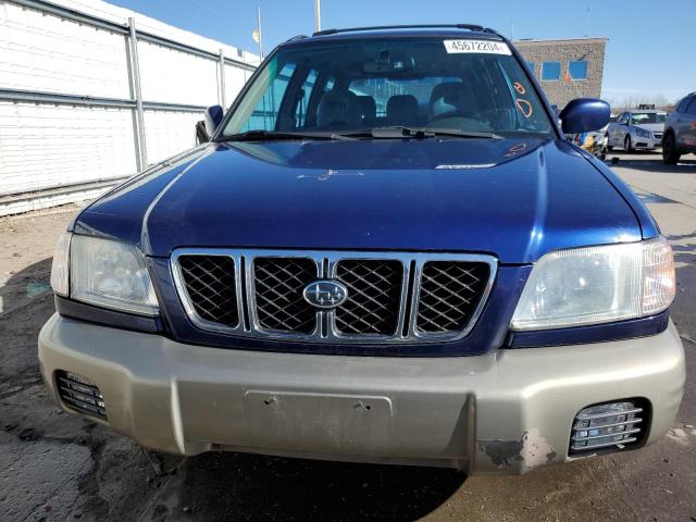 JF1SF65571H755346 - 2001 SUBARU FORESTER S BLUE photo 5