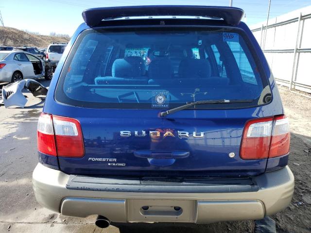 JF1SF65571H755346 - 2001 SUBARU FORESTER S BLUE photo 6