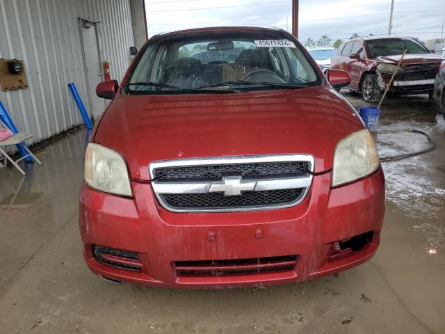 KL1TD566X8B242442 - 2008 CHEVROLET AVEO BASE RED photo 5
