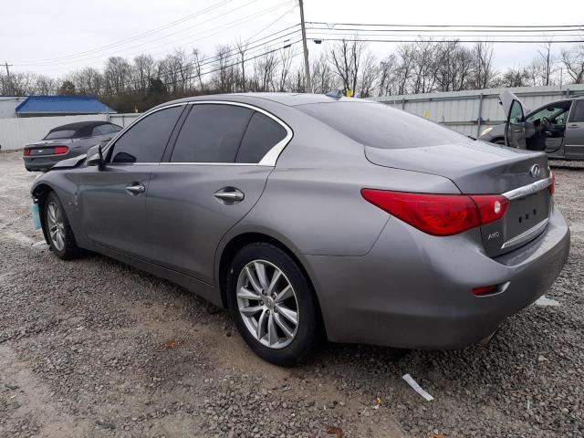 JN1BV7ARXFM401852 - 2015 INFINITI Q50 BASE GRAY photo 2