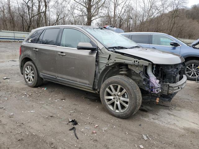 2FMDK4KC8EBA50639 - 2014 FORD EDGE LIMITED GRAY photo 4