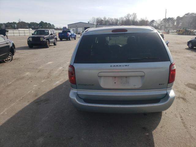 1D4GP45R76B574975 - 2006 DODGE CARAVAN SXT BLUE photo 6