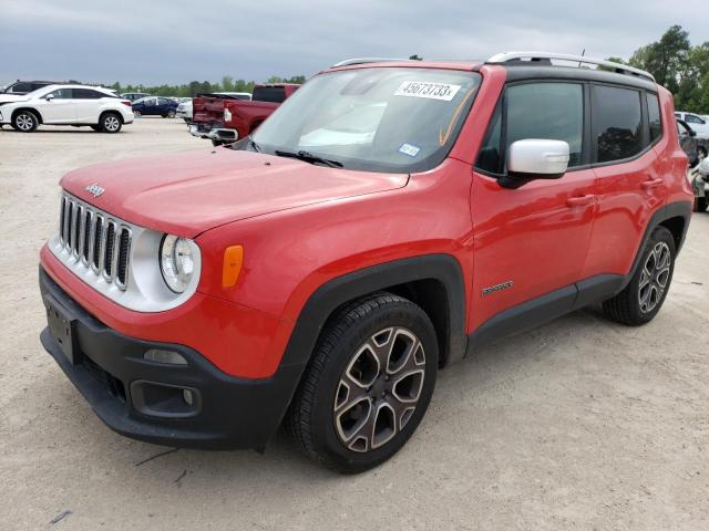 ZACCJADT5GPC62279 - 2016 JEEP RENEGADE LIMITED RED photo 1