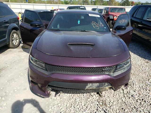 2C3CDXHG3MH519612 - 2021 DODGE CHARGER GT PURPLE photo 11