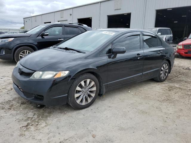 2HGFA16839H515868 - 2009 HONDA CIVIC EX BLACK photo 1