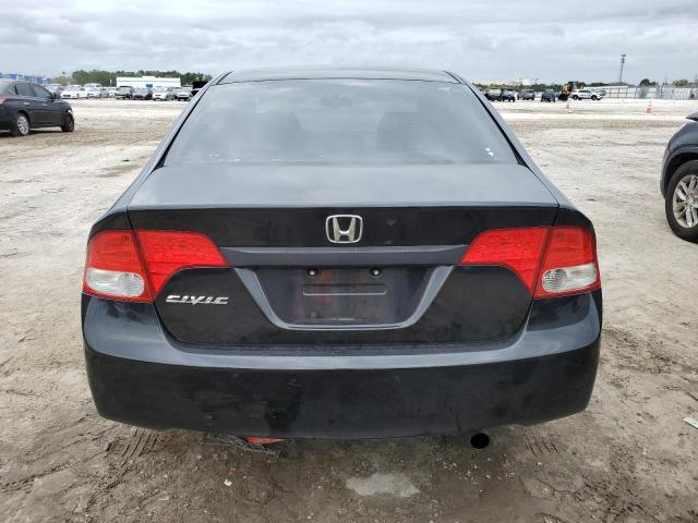 2HGFA16839H515868 - 2009 HONDA CIVIC EX BLACK photo 6