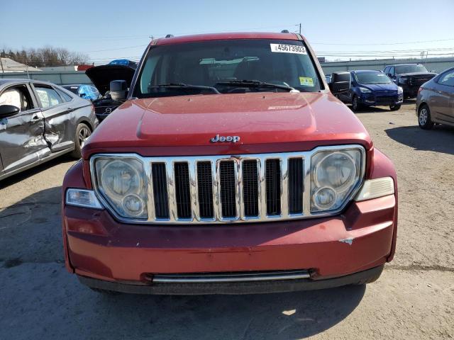 1J8GN58K08W164739 - 2008 JEEP LIBERTY LIMITED RED photo 5