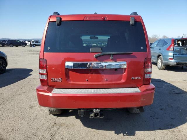 1J8GN58K08W164739 - 2008 JEEP LIBERTY LIMITED RED photo 6